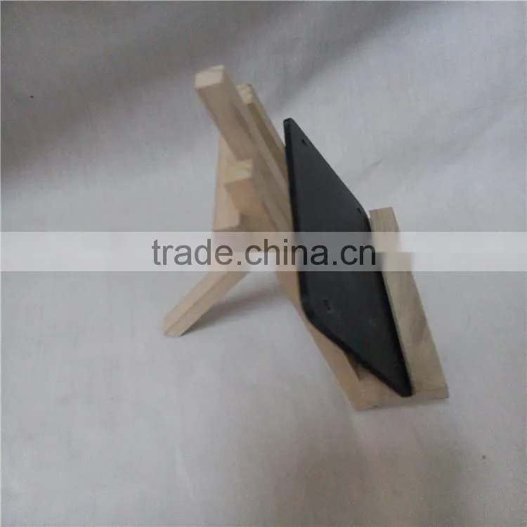 wooden holder with chalkboard Restaurant Menu Display Stand /Wood Menu Holder/ Mini Chalkboard Menu