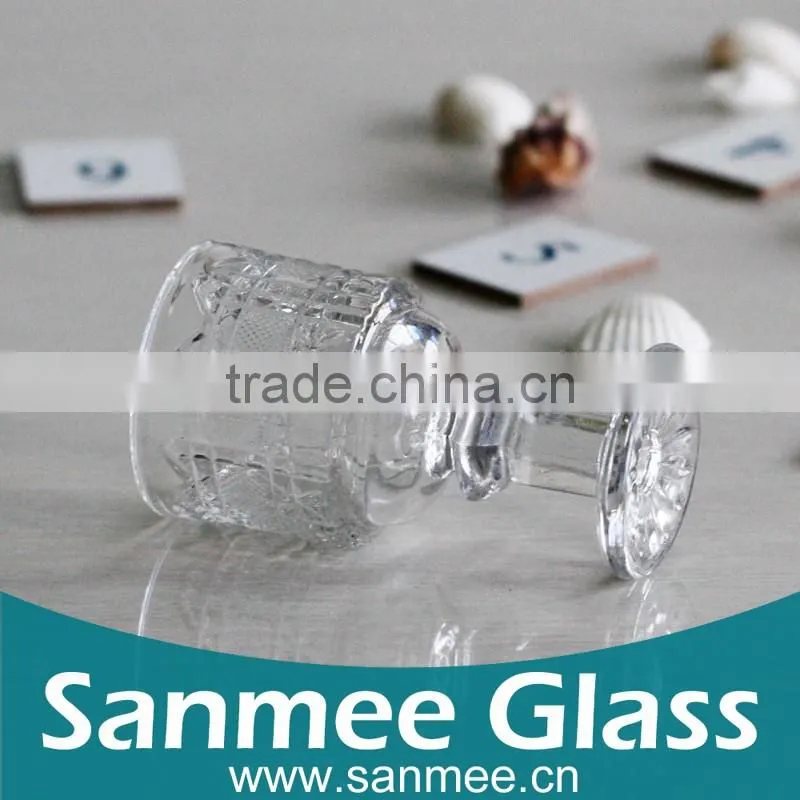 Mini Elegant Embossed Wine Glass Shot Glass