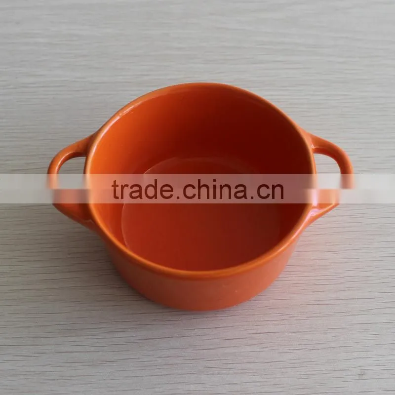 Set of 4 colorful dinnerware ceramic tapas serving set