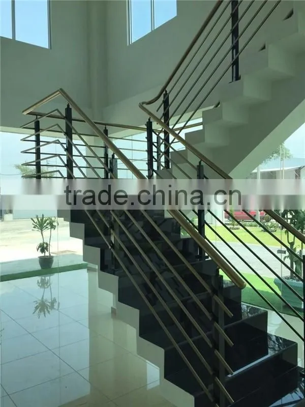 Stainless Steel Handrail Square Balustrade For 10*20mm Tube