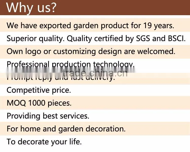 PE Handmade with Iron Frame/PVC Frame for Rattan Garden Plant