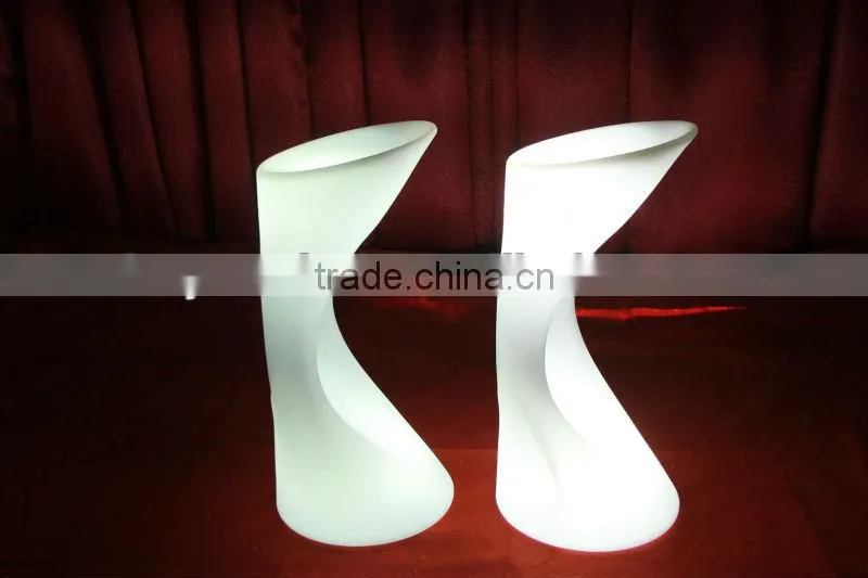 Restaurant plastic led bar chair