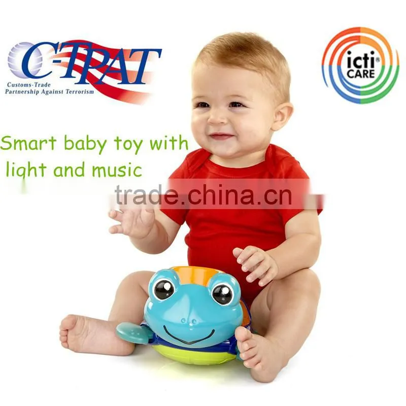 2015 new hot baby toy turtle toy with light and melodies for sale, best turtle gift toy from dongguan ICTI supplier