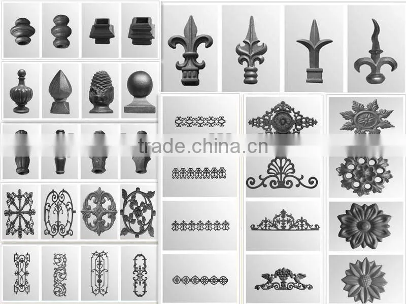 ornamental cast iron post tops for fence/gates