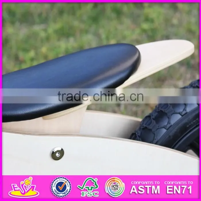 2016 new design log wood wooden kids balance bike for sale W16C156