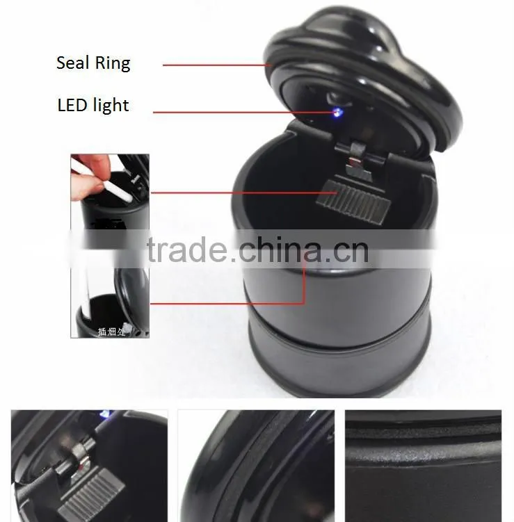 2015 led light car ashtray with high quality