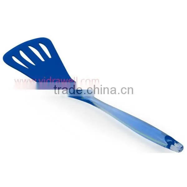 SK-0106 Plastic Handle Silicone Set Of 2 salad serving spoon