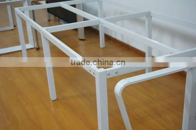 New design hot sale 4 seat wooden used standard sizes of workstation