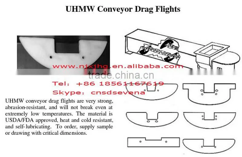 upe scraper blade for paper machine