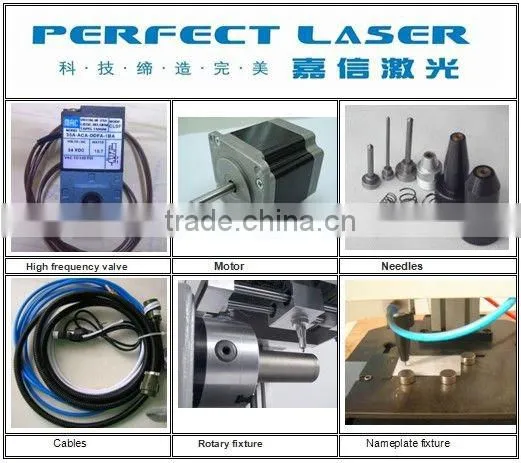 LCD Control Rotary Pnematic Dot Peen Marking Machine for Metal Engraving