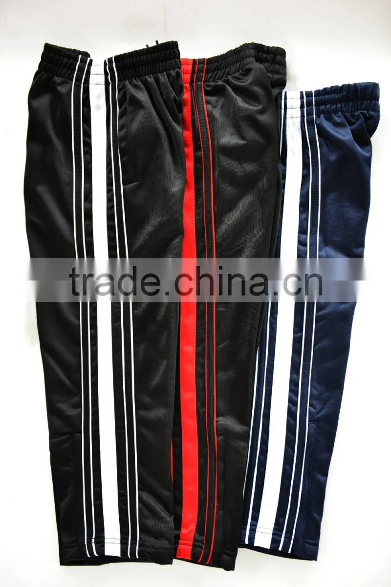 Popular men's 100% polyester tricot pants sport jogging pants