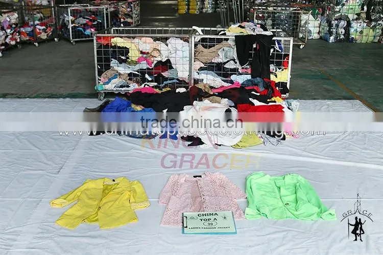 High End Shanghai Summer Ladies Jacket Used Clothing In Bales Miami style