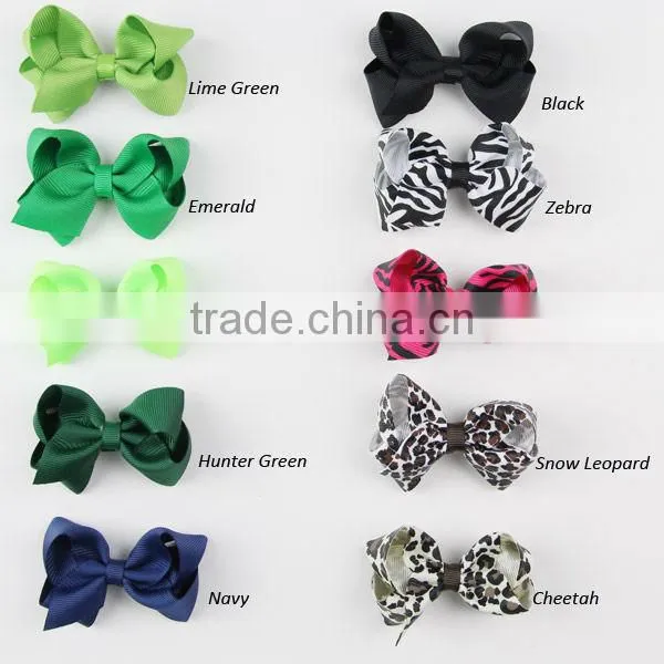 2.5inch ribbon bows/hair bows/grosgrain ribbon bow/chunky bows