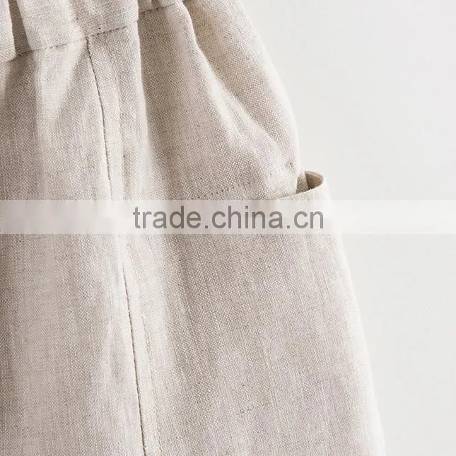 Childrens boutique clothing new style boys short pants linen shorts baby boy clothes