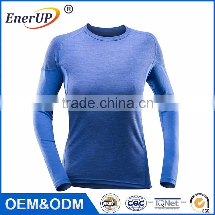Running Sport Wear Women Clothing Thermal Wicking Antibacterial Gym Long Sleeve Elongated T Shirt