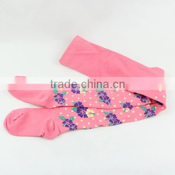 Beautiful childrens tights with nice flowers