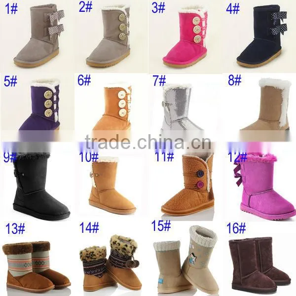 Purple Wholesale Children Squeaky Boots Winter Boots