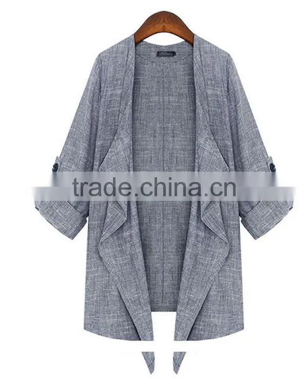Summer and spring new arrival three quarter sleeve thin sweater,women coat,cardigan latest design
