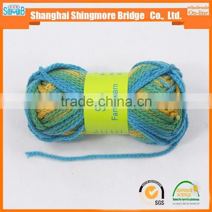 alibaba trade assurance yarn factory supply fancy yarn hand knitting acrylic tube yarn with 50g balls