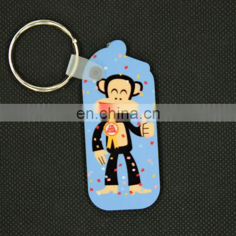 DIY sublimation heat transfer MDF blank key chain of 12 Chinese zodiac signs