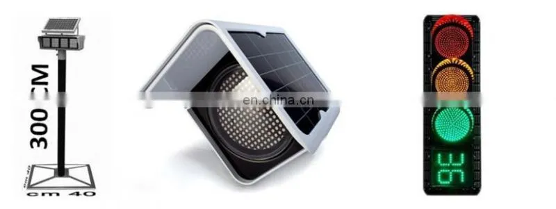 Alibaba China Supplier Customized Security And Protection Roadway Safety Solar Powered Warning Signal LED Traffic Light Sale