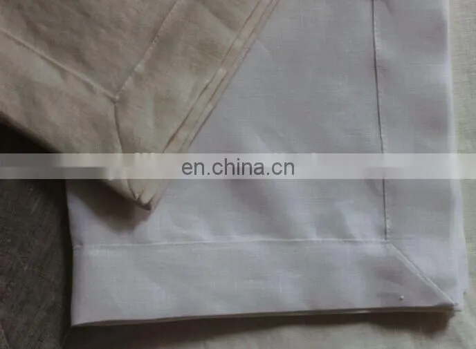 dyeing colors linen napkin in turquoise/blush/taupe color