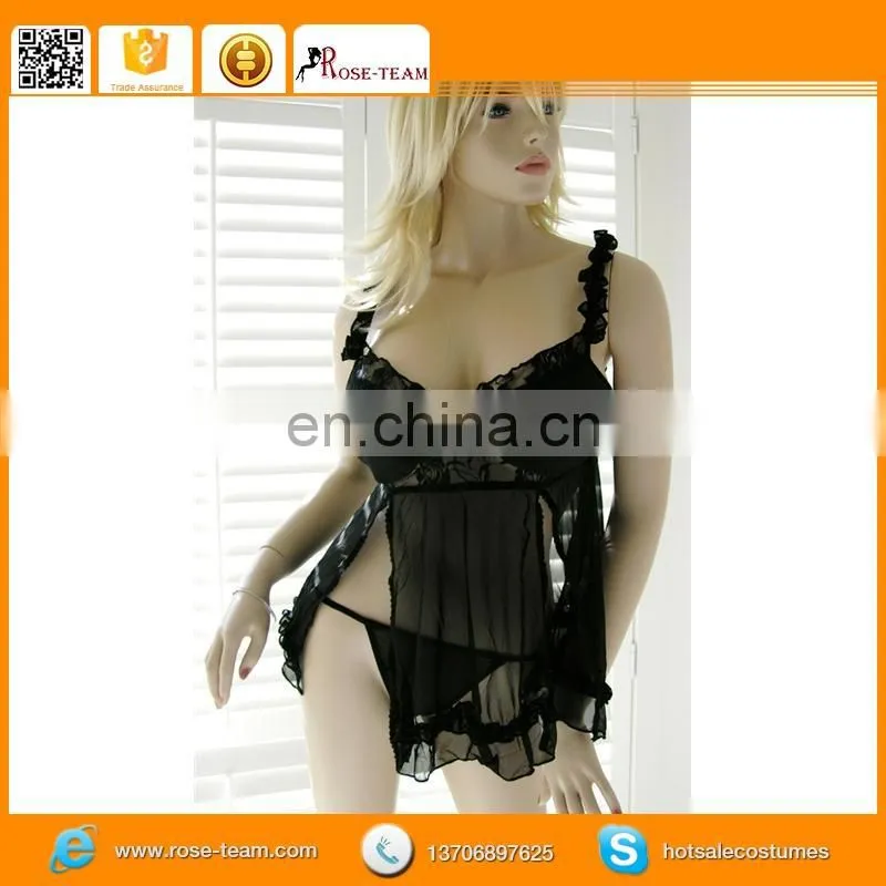 Over 8 years on making sexy high quality lingerie tube babydoll Wholesale From Factory directly