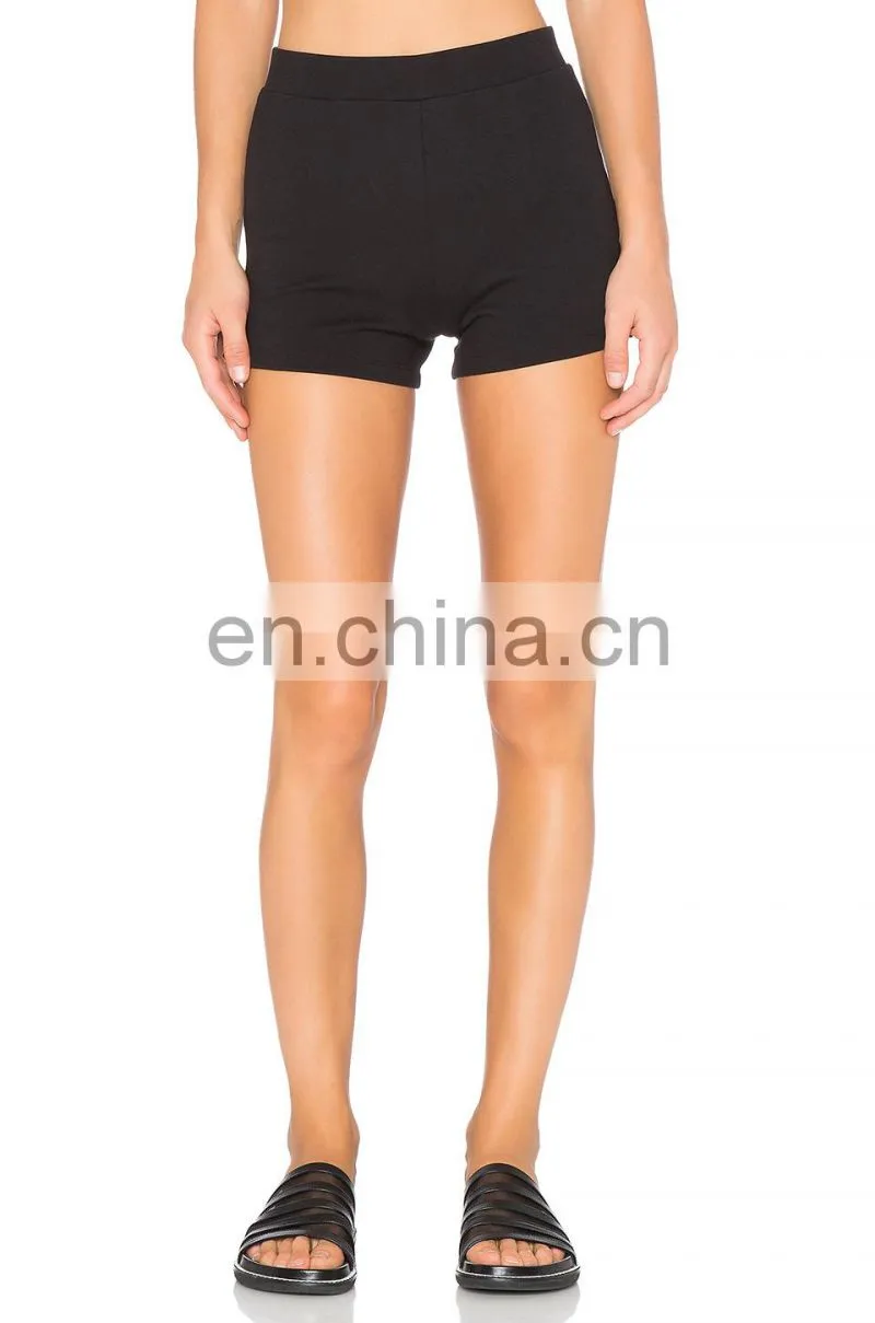 Wholesale Black tailored Slimming Yoga Shorts