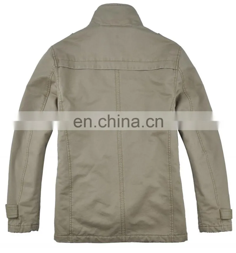 lastest fashion cotton casual Sherpa lining mens parka jacket