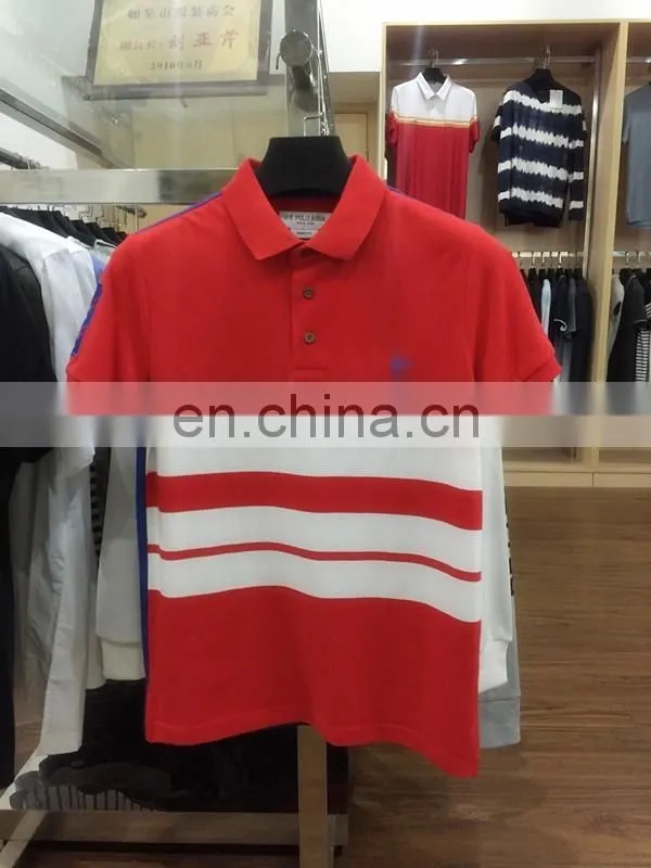 China Supplier Custom Mens Cotton Polo Shirt, Yarn Dyed Stripe Bulk polo shirts