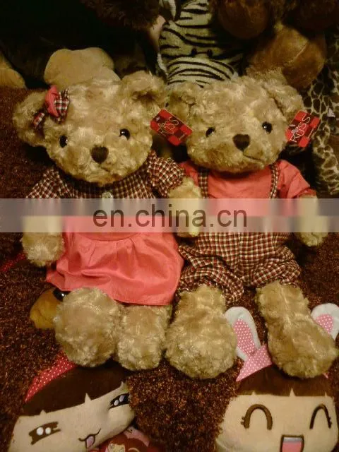 HI valentine mini stuffed bear with clothing plush toys