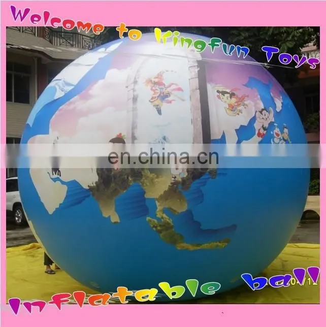 Colored LED inflatble helium balloon