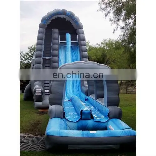 Customized inflatable water slide with pool for summer amusement park
