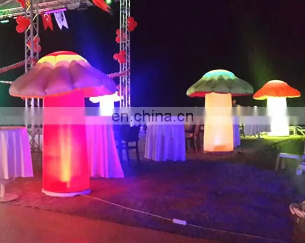 Ningbang hot sale blow up mushroom balloons/led lighting air ground balloon