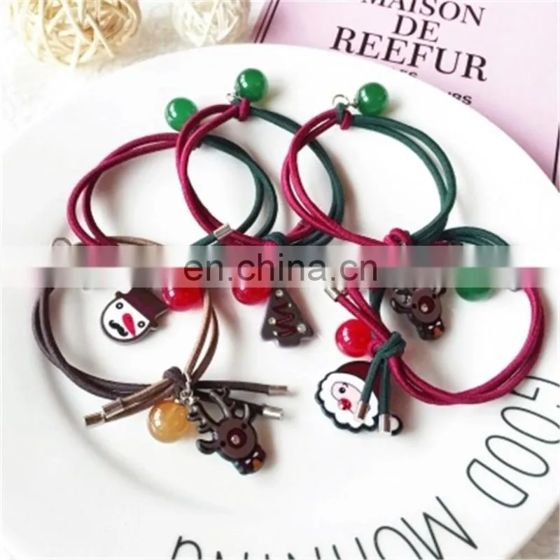 Hot selling fashion ladies chirstmas hair rope