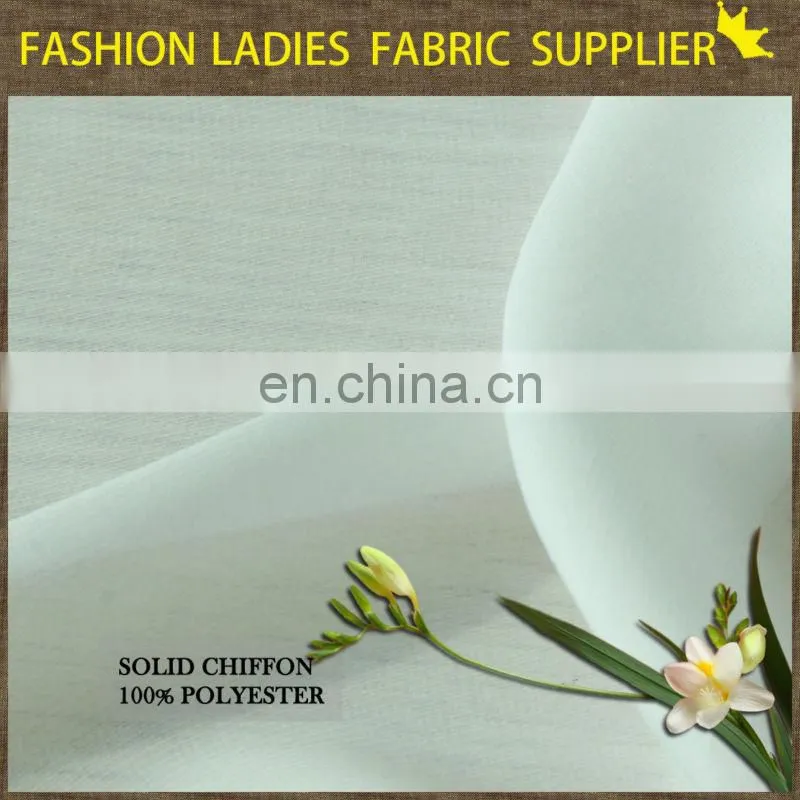 Shaoxing textile 100% poly chiffon for shirt 2014 Explosion models chiffon