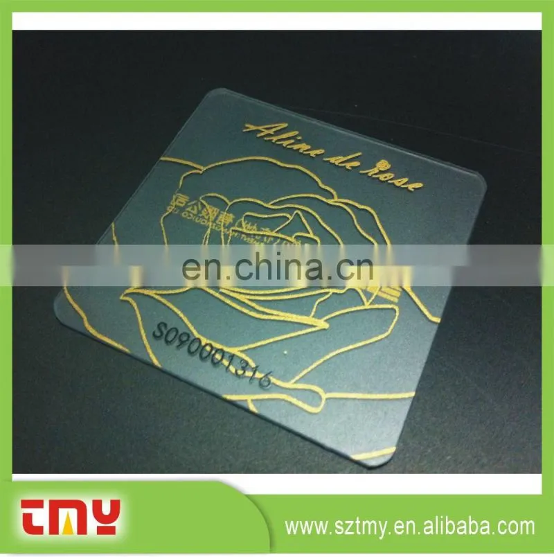 Custom private new handmade hang tag Garment transparent hang tag