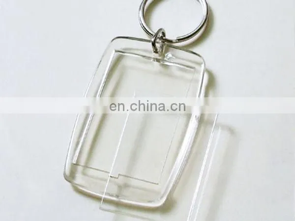 45*45mm square acrylic photo keychain