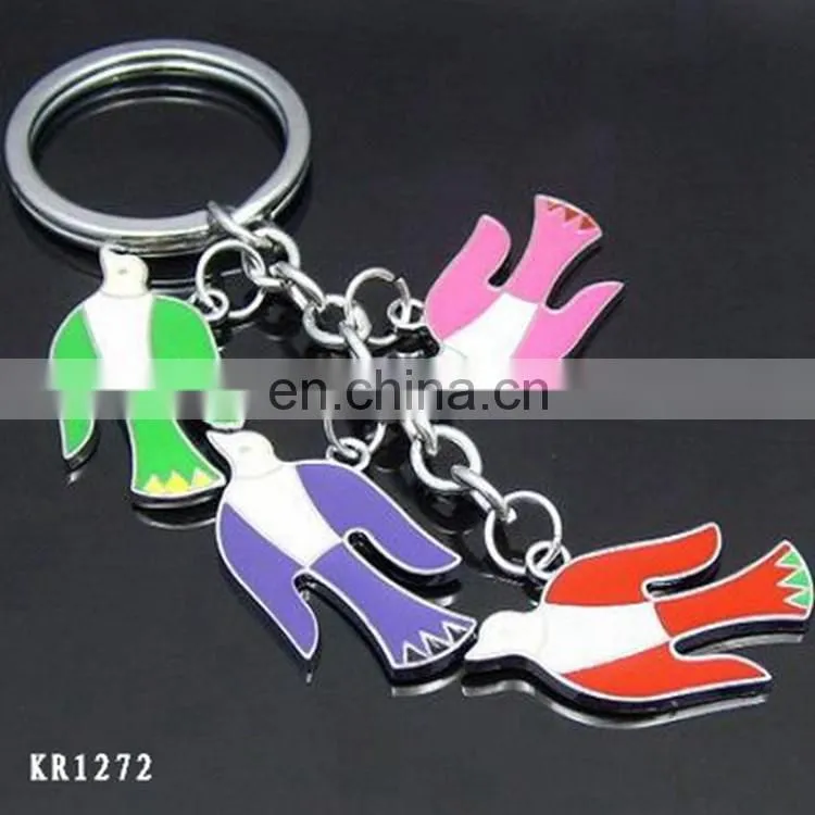 Bowknot Shape Metal Keychain Charms Key Ring Key Holder