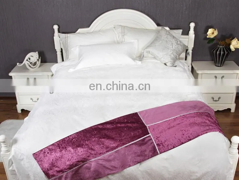 white hotel jacqaurd/check/sateen/plain flat sheet for 5 star hotel