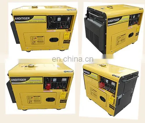 6.5KVA/7KVA 10HP Engine Sound Proof Kipor Diesel Generator