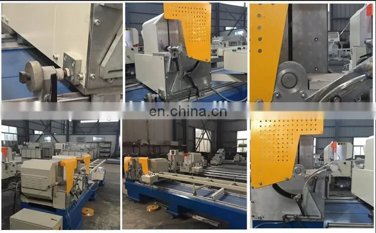 PVC and aluminum profile double head mitre saw