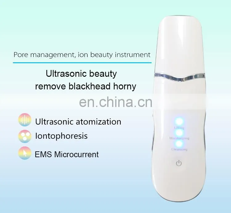 Portable Ultrasonic Ultrasound beauty machines skin peeling scrubber