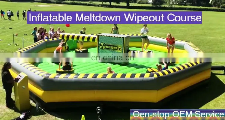Wipeout Toxic Meltdown Inflatable Game Last Man Standing Carnival Games Meltdown Sweeper
