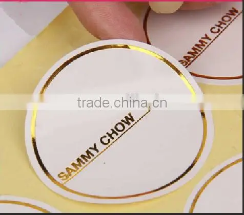 high quality fine and smooth self-adhesive coated paper label stickers with any logo