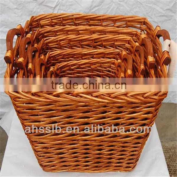 wicker garden planter