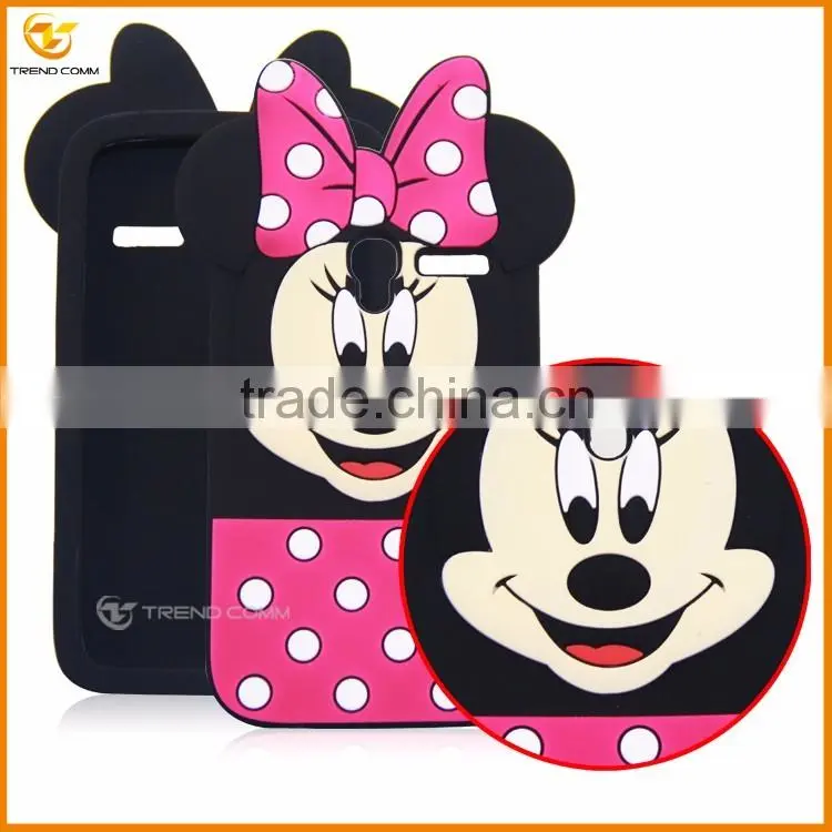 new designs cute silicon soft silicon cover for Alcatel OT6015