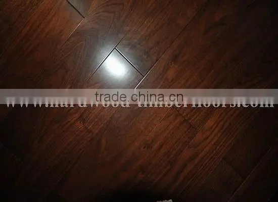 Smooth T&G black American walnut solid wooden flooring