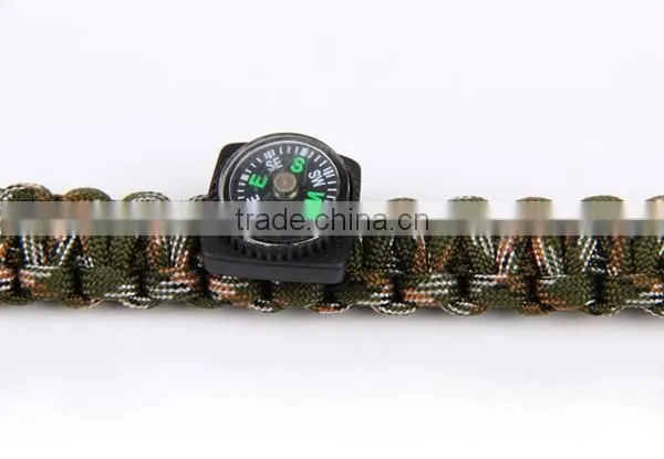 Customized paracord adjustable survival bracelet wholesale