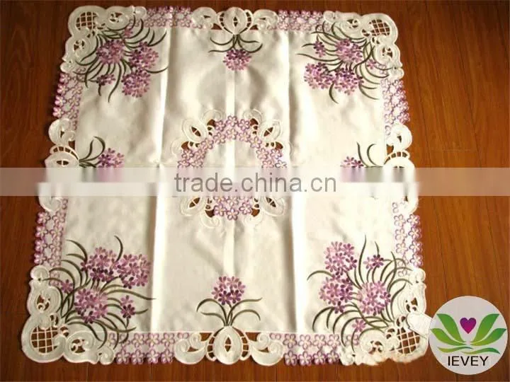 100% cotton damask tablecloth hemstitch table cloth luxurious tablecloth pink fancy tablecloth